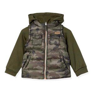 iXtreme Boys Midweight Camo Vest & Jacket 2fer Size 2T 100% Polyester Camouflage